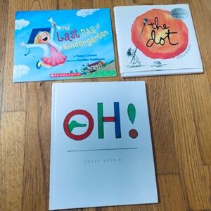 3 Popular Books AUTOGRAPHED Dot , OH, and Last Day of Kindergarten, Illustrated